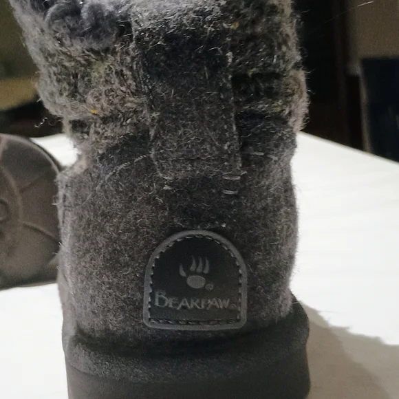 BearPaw Women's Charcoal Boots - Picture 1 of 3